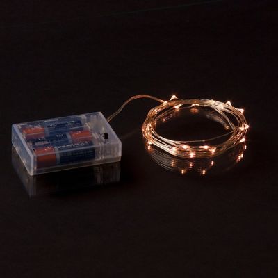 Kapalı / Açık Sıcak Beyaz Mikro LED Işıklar 7 Parmaklı Gümüş Tel